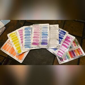 Lily & Fox Colorful Nail Wraps Set (9 Sets) NEVER OPENED